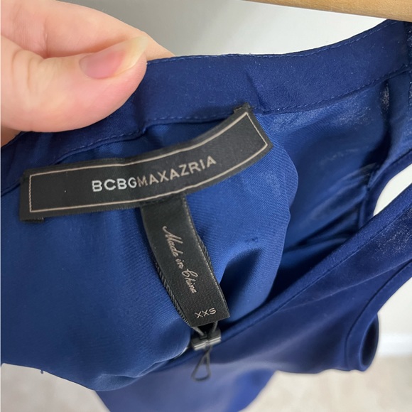 BCBG Blue Satin Dress - Picture 3 of 3